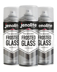 JENOLITE Peinture en aérosol pour verre givré | OPAQUE | Spray semi-transparent pour fenêtres et portes | Finition mate | Pour plus de confidentialité | 400 ml