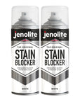 JENOLITE Apprêt Anti-Taches en Spray Blanc | 400ml | Bloque les taches instantanément | Résistant à l’humidité et moisissure | Sous-couche peinture murs et plafonds