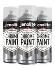JENOLITE Vaporisateur Bombe de peinture chromée lisse - Convient pour l'intérieur et l'extérieur - 400 ml
