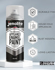 JENOLITE Peinture émaillée pour appareils | Actualiser et restaurer les appareils | Idéal pour les réfrigérateurs, congélateurs et machines à laver | 400ml