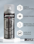 JENOLITE Belt Slip - 400 ml - Spray adhésif antidérapant (à utiliser sur les courroies de ventilateur et toutes les machines entraînées par courroie)