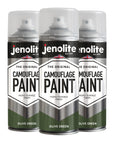 JENOLITE Peinture camouflage armée - 400 ml - Idéale pour le modélisme, le paintball, l'airsoft, les véhicules militaires