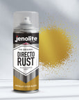 JENOLITE Directorust Peinture en aérosol métallisée brillante | Peinture multi-surfaces | Apprêt, sous-couche et finition tout-en-un | 400 ml