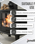 JENOLITE Bâton de mastic époxy en acier titane – 17,8 cm (112 g) pour réparation et reconstruction de tous métaux