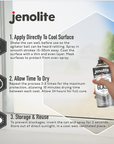 JENOLITE Peinture en aérosol pour verre givré | OPAQUE | Spray semi-transparent pour fenêtres et portes | Finition mate | Pour plus de confidentialité | 400 ml