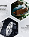 JENOLITE Laque Transparente Haute Température | 650°C+ | 500ml | FINITION CRISTALLINE | Multi-surfaces | Scelle, protège et améliore | Convient pour une utilisation automobile