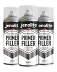 JENOLITE Peinture d'apprêt de remplissage en aérosol | Apprêt flexible avec des propriétés de remplissage élevées | Remplit les petites bosses et rayures pour une finition lisse | 400ml