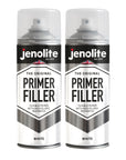 JENOLITE Peinture d'apprêt de remplissage en aérosol | Apprêt flexible avec des propriétés de remplissage élevées | Remplit les petites bosses et rayures pour une finition lisse | 400ml