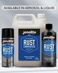 JENOLITE Convertisseur de Rouille Spray | 3 x 400ml | Traitement Antirouille pour Métal | Antirouille Carrosserie | à Base d'Époxy Convertisseur de Rouille | Convertisseur de Rouille et apprêt