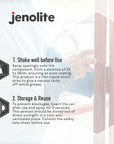 JENOLITE Graisse mécanique au lithium blanche très résistante | 400ml | Spray lubrifiant pour voitures, charnières, treuil | Lubrifiant métal sur métal | Ne goutte pas | Graisse en spray
