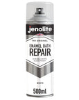 Peinture en aérosol de réparation de bain d'émail | BLANC BRILLANT | 400 ml | Finition super résistante et durable | Peinture et réparation des rayures sur les baignoires, receveurs de douche, éviers et appareils de cuisine 