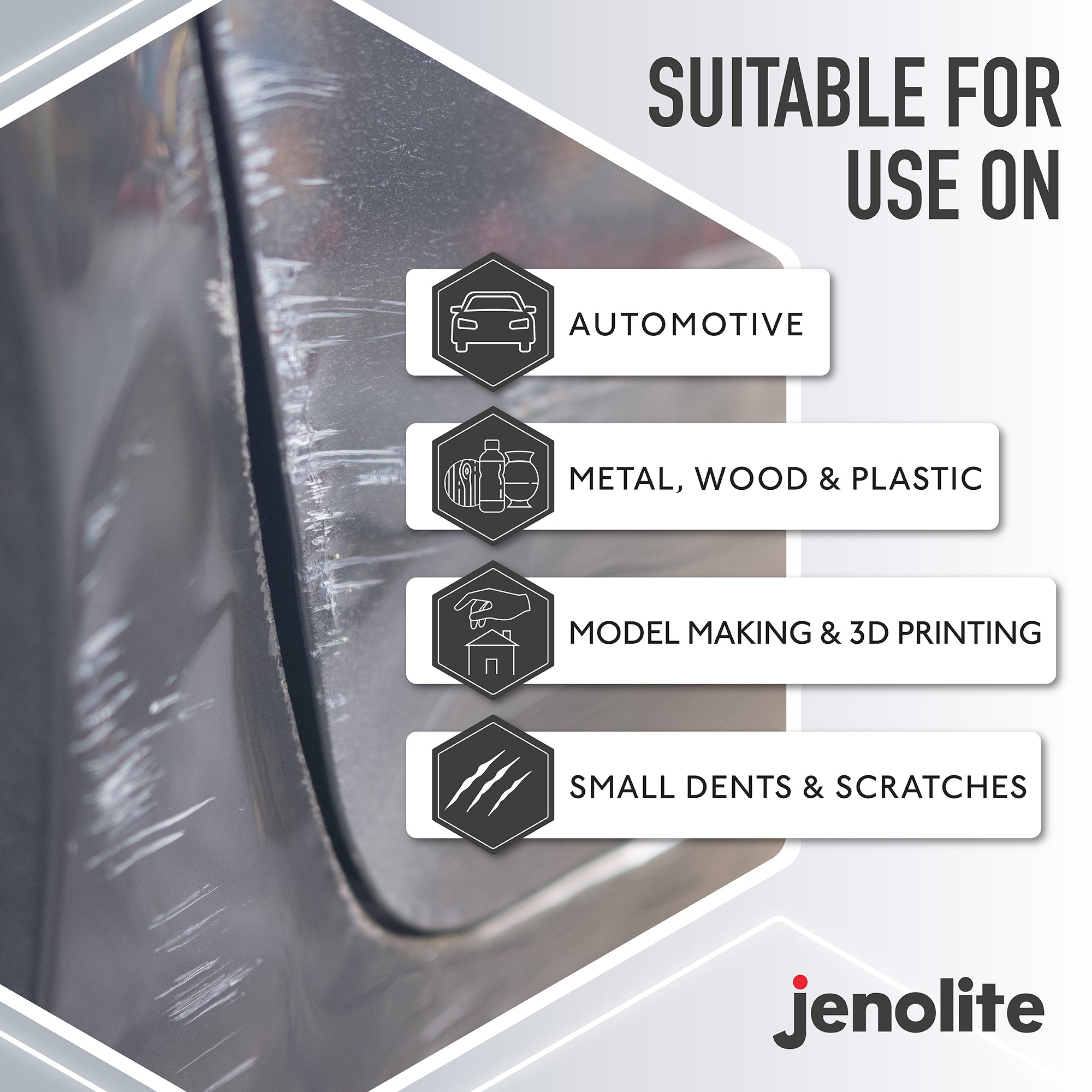 JENOLITE Peinture d'apprêt de remplissage en aérosol | GRIS | 500ml