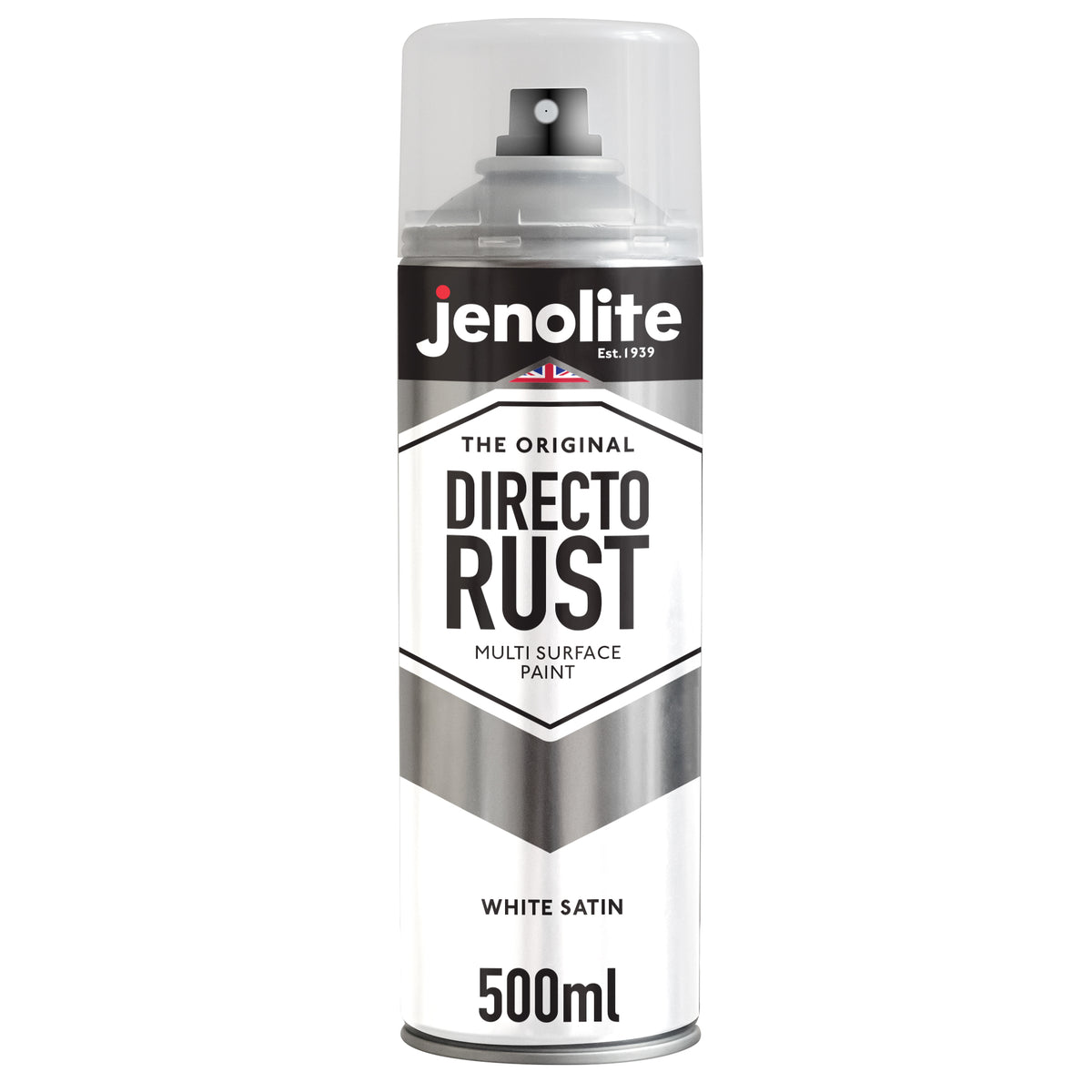 JENOLITE Directorust Peinture en aérosol finition satinée | 500ml | Peinture antirouille pour métal | Peinture en aérosol multi-surfaces : métal, bois, plastique (Copy)