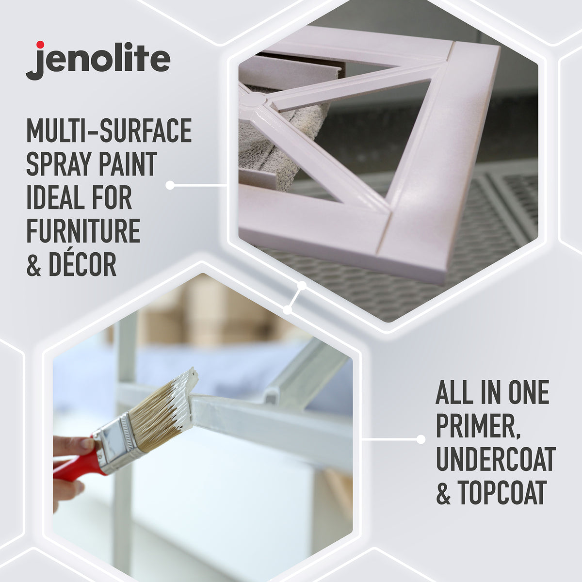 JENOLITE Directorust Peinture en aérosol finition satinée | 500ml | Peinture antirouille pour métal | Peinture en aérosol multi-surfaces : métal, bois, plastique (Copy)