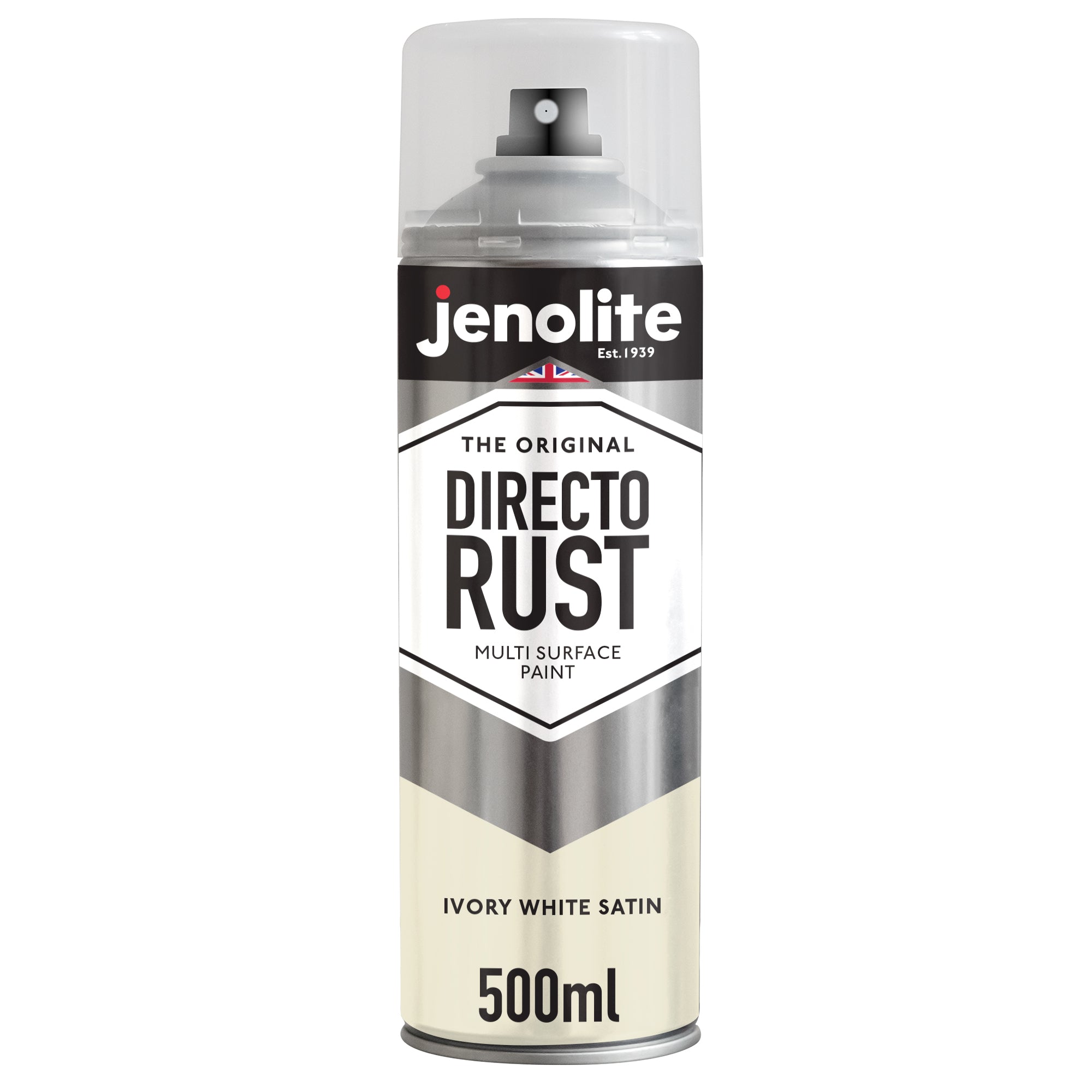 JENOLITE Directorust Peinture en aérosol finition satinée | 500ml | Peinture antirouille pour métal | Peinture en aérosol multi-surfaces : métal, bois, plastique (Copy)