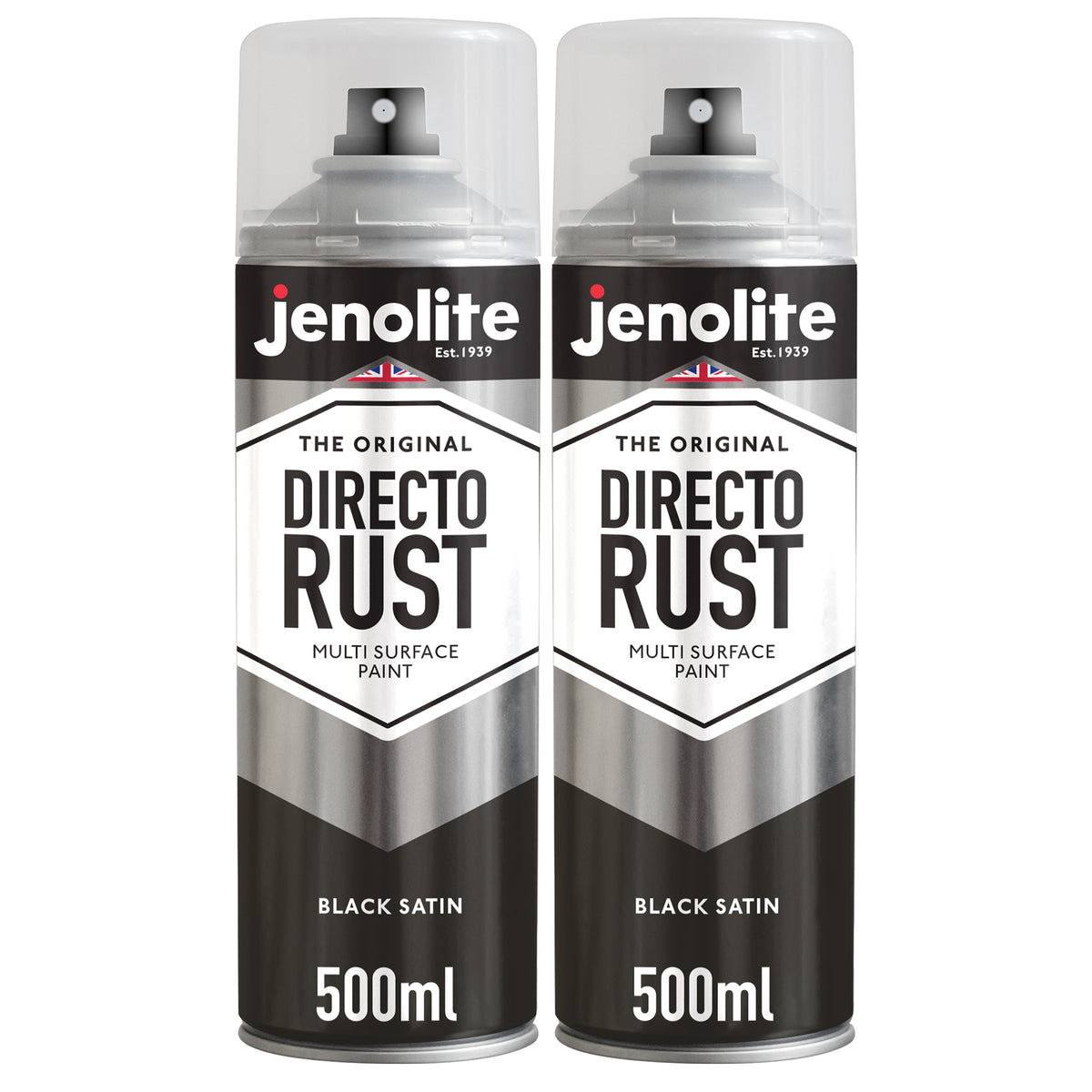 JENOLITE Directorust Peinture en aérosol finition satinée | 500ml | Peinture antirouille pour métal | Peinture en aérosol multi-surfaces : métal, bois, plastique (Copy)