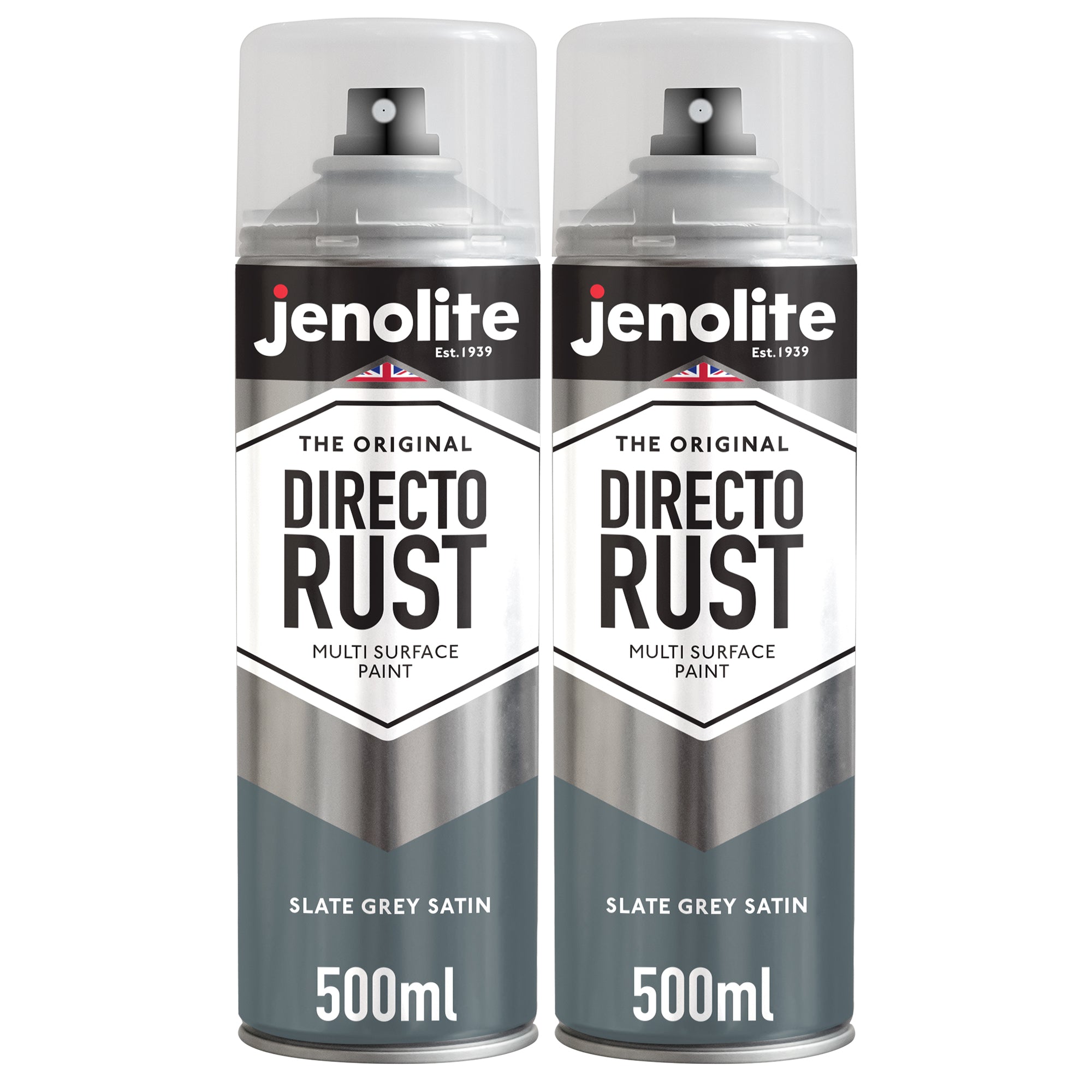 JENOLITE Directorust Peinture en aérosol finition satinée | 500ml | Peinture antirouille pour métal | Peinture en aérosol multi-surfaces : métal, bois, plastique (Copy)