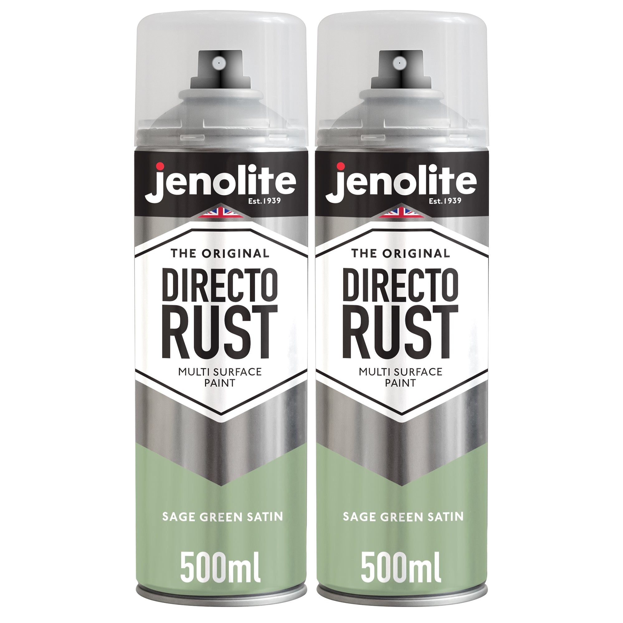 JENOLITE Directorust Peinture en aérosol finition satinée | 500ml | Peinture antirouille pour métal | Peinture en aérosol multi-surfaces : métal, bois, plastique (Copy)