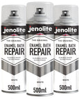 Peinture en aérosol de réparation de bain d'émail | BLANC BRILLANT | 400 ml | Finition super résistante et durable | Peinture et réparation des rayures sur les baignoires, receveurs de douche, éviers et appareils de cuisine 