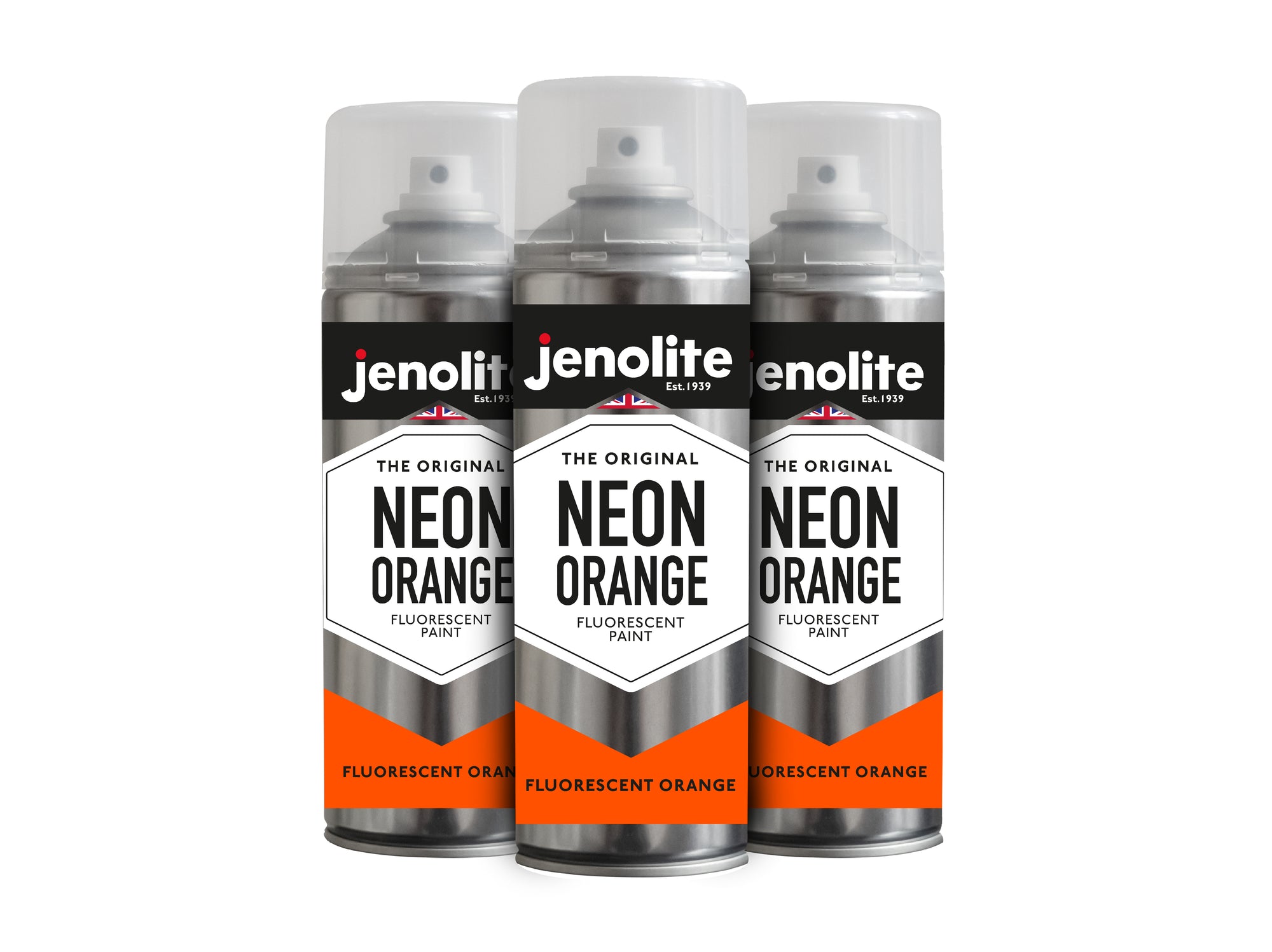 JENOLITE Peinture en spray fluorescente néon – 400 ml – peinture haute visibilité de haute qualité pour diverses surfaces