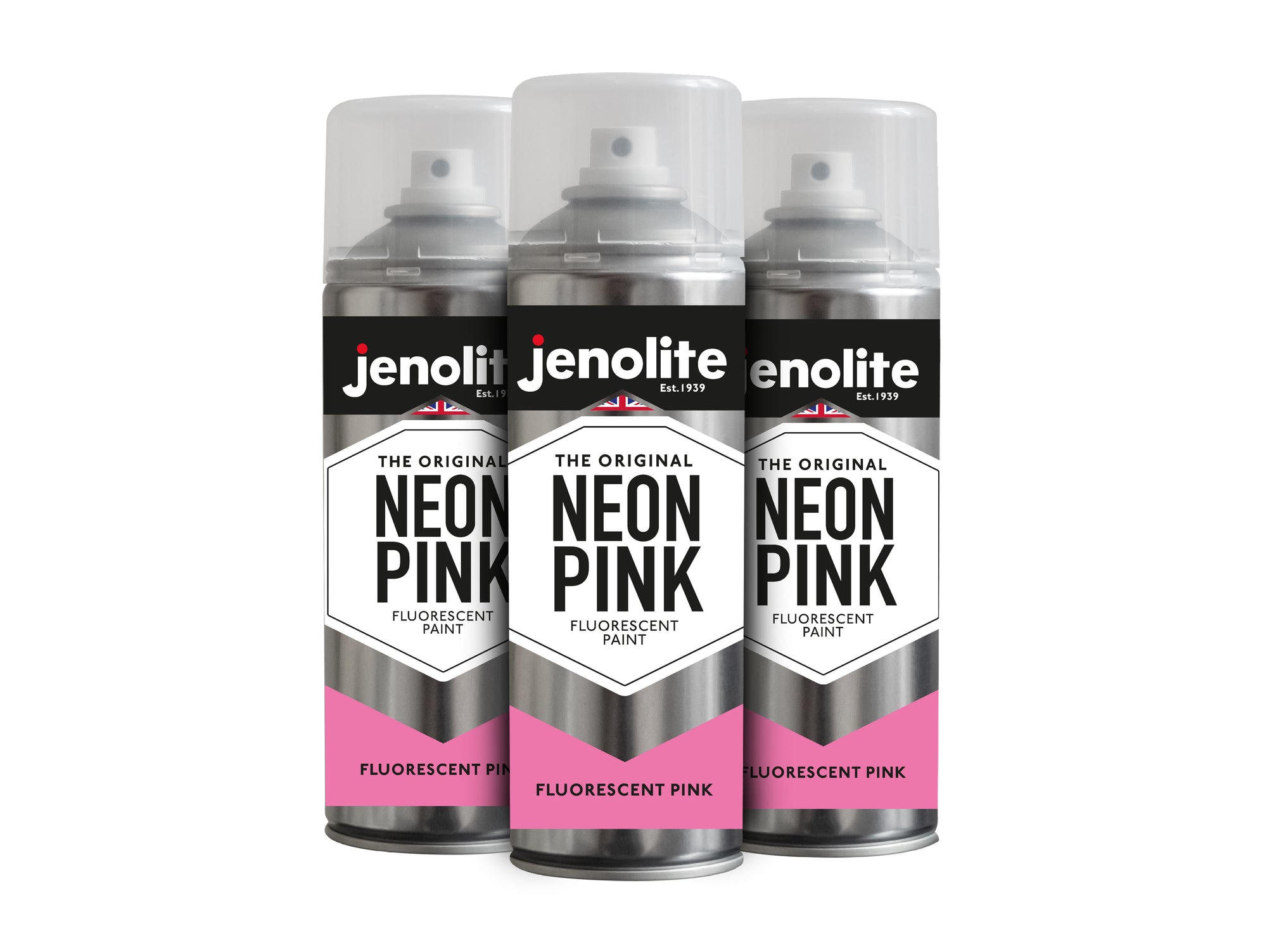 JENOLITE Peinture en spray fluorescente néon – 400 ml – peinture haute visibilité de haute qualité pour diverses surfaces