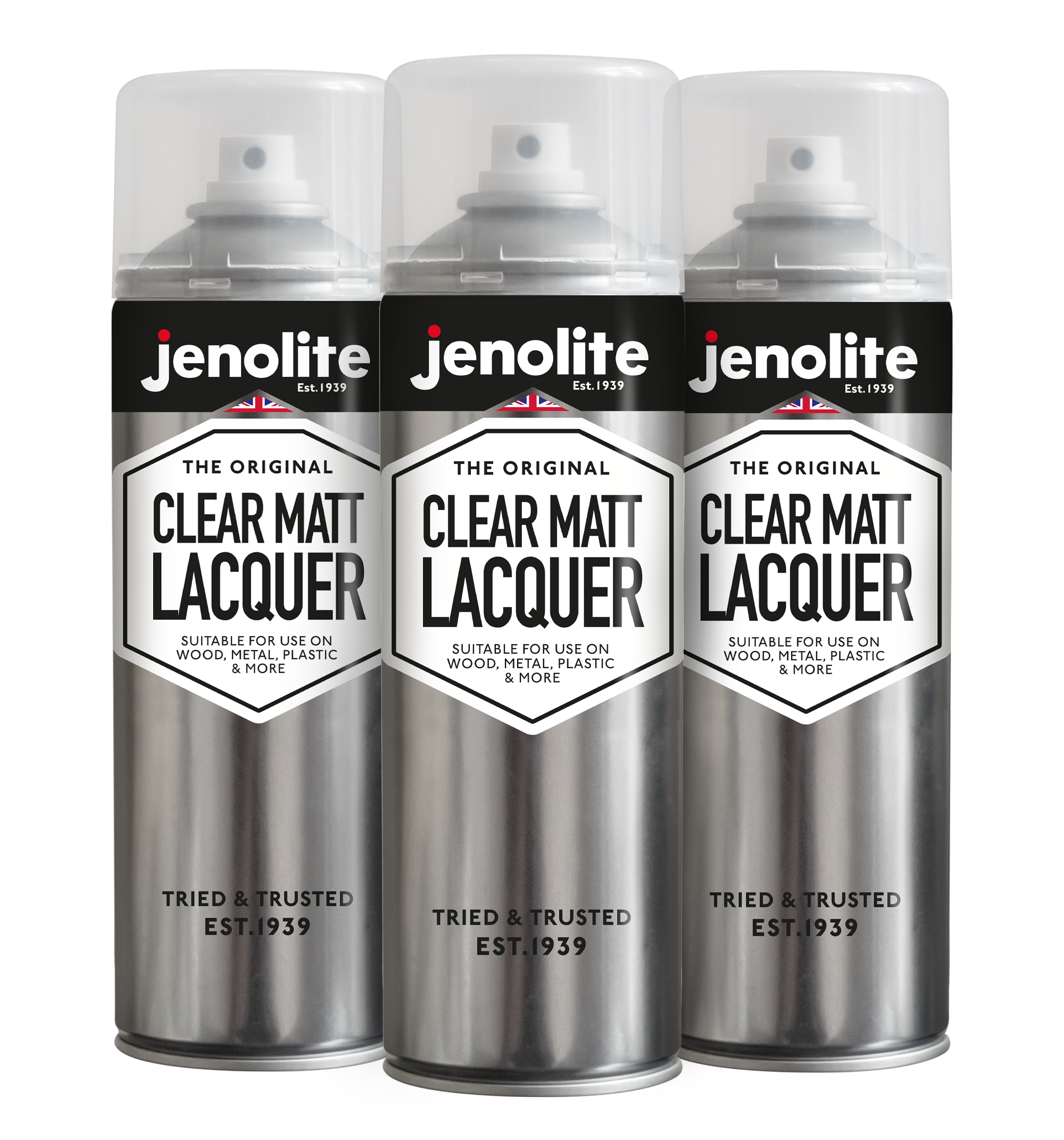 JENOLITE Laque Transparente | FINITION CRISTALLINE | 500ml | Scelle, protège et améliore | Multi-surfaces | Résistant aux UV et non jaunissant | Coffre-fort intérieur et extérieur