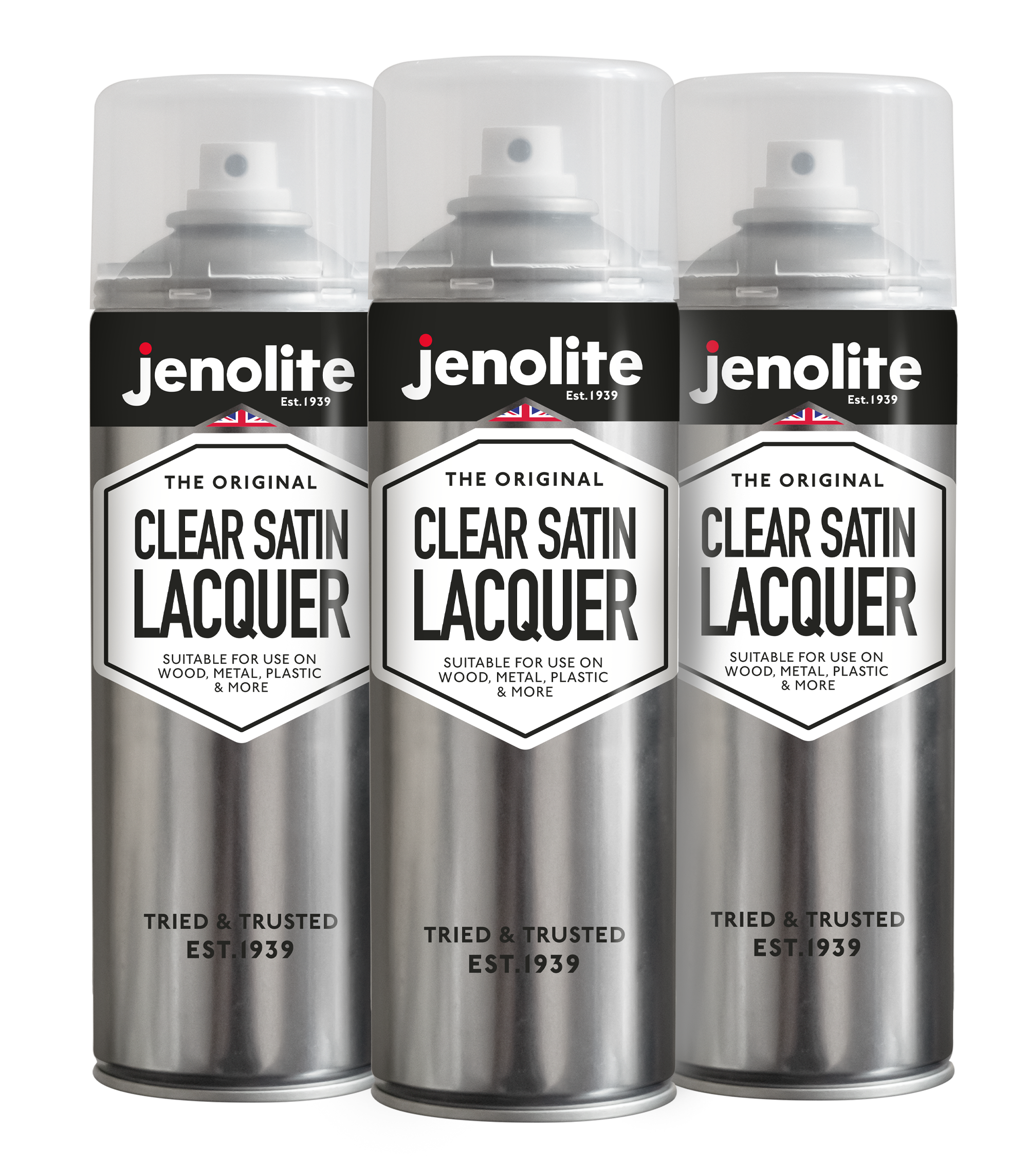JENOLITE Laque Transparente | FINITION CRISTALLINE | 500ml | Scelle, protège et améliore | Multi-surfaces | Résistant aux UV et non jaunissant | Coffre-fort intérieur et extérieur