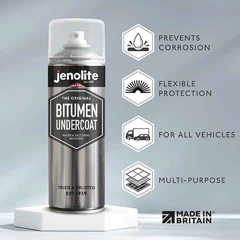 Bitumen Undercoat Anti-Corrosion Spray Paint | JENOLITE – Jenolite.FR