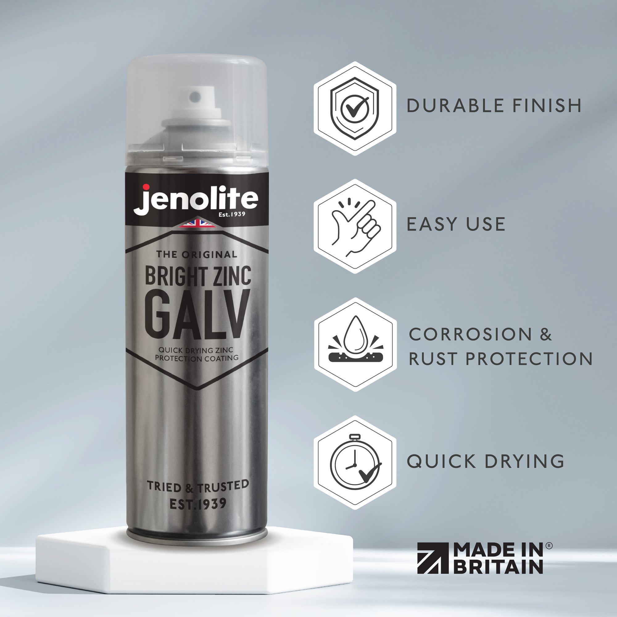 Mat de spray de zinc 400ml 400ml (por 12 Mat de spray de zinc 400ml 400ml (por 12