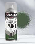 JENOLITE Peinture camouflage armée - 400 ml - Idéale pour le modélisme, le paintball, l'airsoft, les véhicules militaires