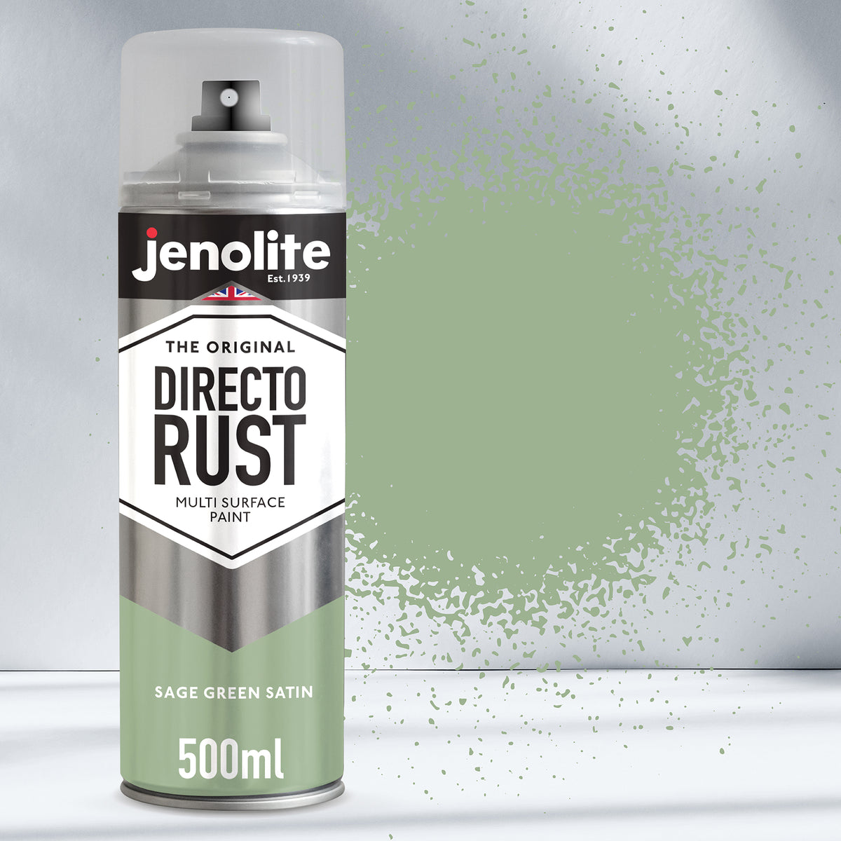 JENOLITE Directorust Peinture en aérosol finition satinée | 500ml | Peinture antirouille pour métal | Peinture en aérosol multi-surfaces : métal, bois, plastique (Copy)