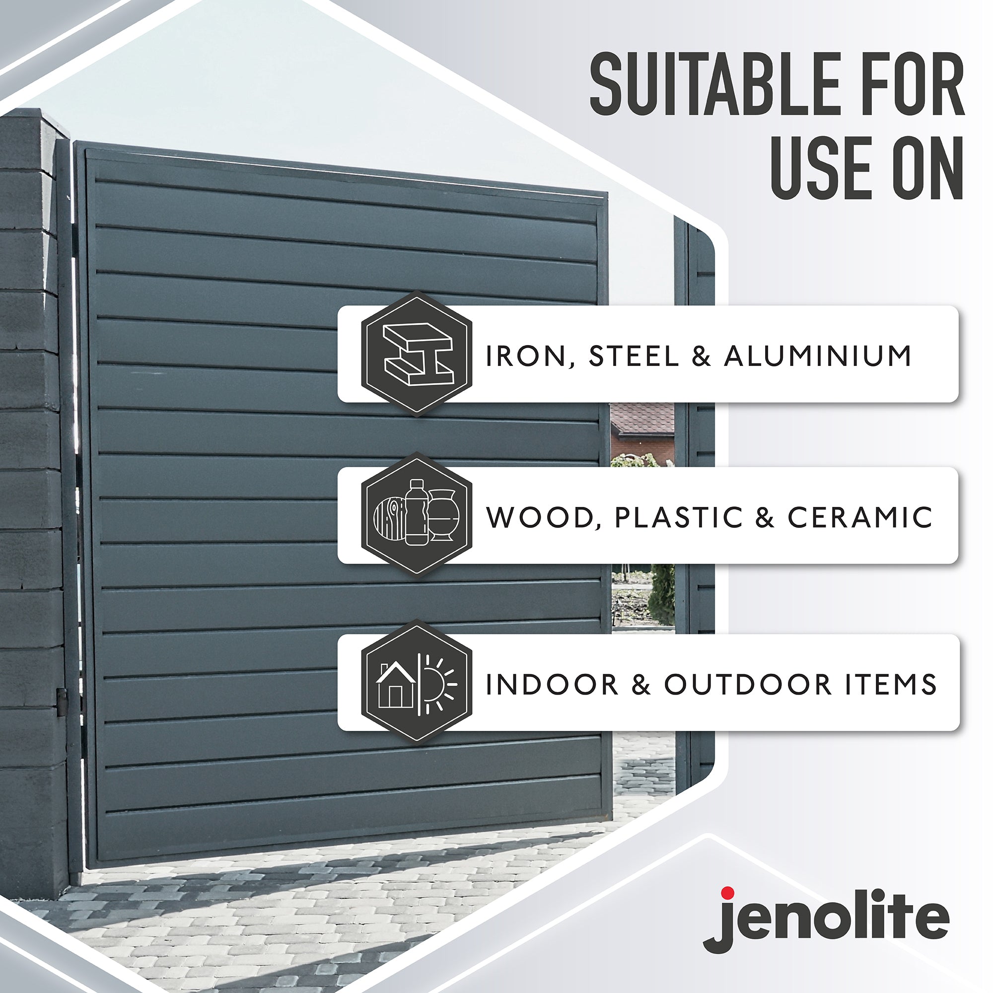 JENOLITE Directorust Peinture en aérosol finition satinée | 500ml | Peinture antirouille pour métal | Peinture en aérosol multi-surfaces : métal, bois, plastique (Copy)