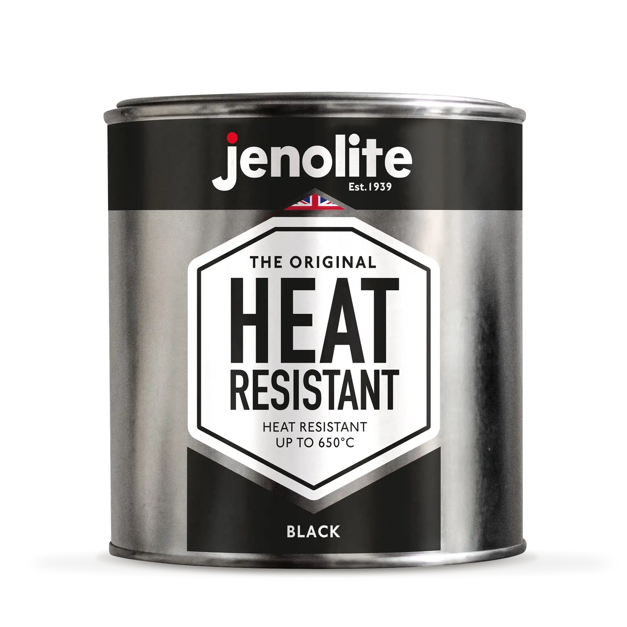 Peinture résistante à la chaleur – jusqu&#39;à 650 °C | Noir Mat 500ml 