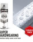 Peinture en aérosol de réparation de bain d'émail | BLANC BRILLANT | 400 ml | Finition super résistante et durable | Peinture et réparation des rayures sur les baignoires, receveurs de douche, éviers et appareils de cuisine 