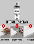 Peinture en aérosol de réparation de bain d'émail | BLANC BRILLANT | 400 ml | Finition super résistante et durable | Peinture et réparation des rayures sur les baignoires, receveurs de douche, éviers et appareils de cuisine 